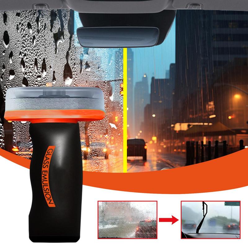 Car Window Glass Fog Repellent Coating Liquid Auto Windshield Oil Film Remover Wipe Cleaner Removes Dirt Brush Degreaser Wipes