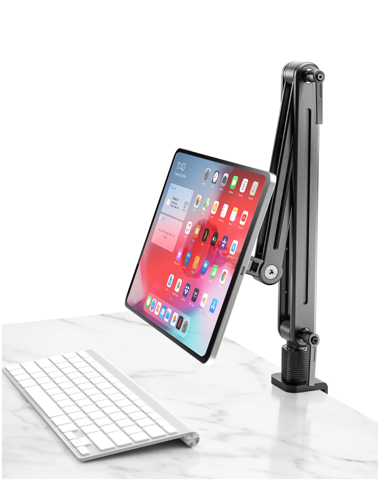 

Magnetic Mobile Monitor VESA Holder 360 Degree Rotating Magnetic VESA 75 Monitor Stand for 11 12 14 17 18 Inches - 10 10.1 10.5 11.6 12.5 13.3 13.4 чёрный