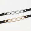 Women European Trend Choker Exaggerated Leather Chain Splice Necklace Harajuku Punk Bracelet For Women