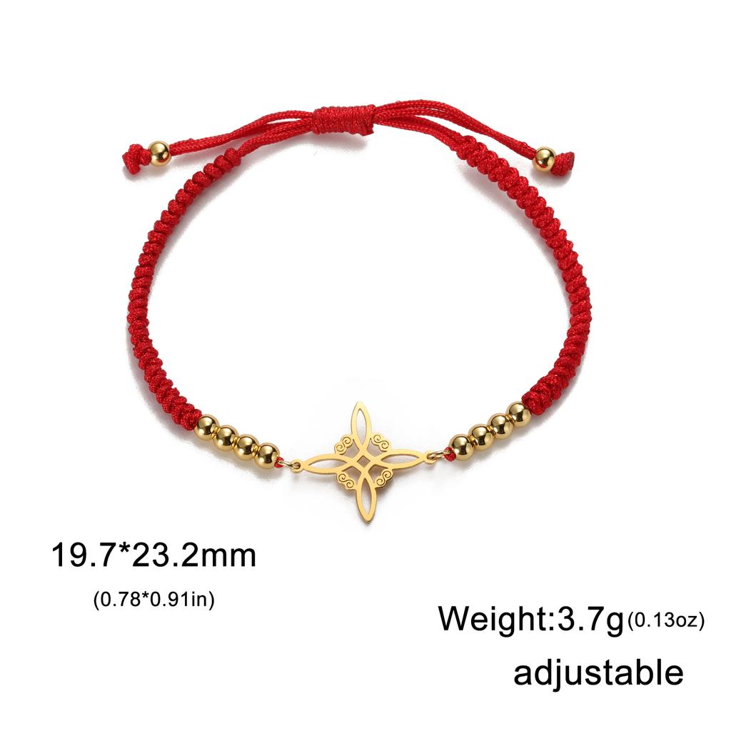  Wicca Witch Knot Bracelet Stainless Steel God Name Tetragrammaton Pentagram Bracelet Solomon Amulet Jewelry Wholesale