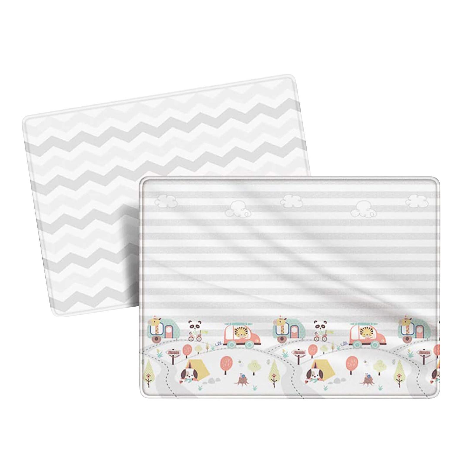 

(H2O)Детский игровой коврик, большой складной игровой коврик, коврик для ползания, водонепроницаемый двусторонний коврик для йоги 200 х 180 см белый