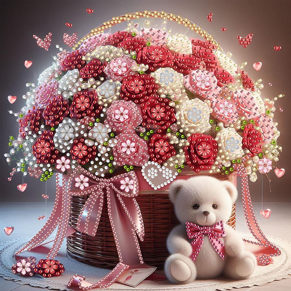 Easter Special Shaped 5D DIY Partial Drill Diamonds Paintings Gem Art for Adults DIY Gift Home Decor Crystal Diamond Art 30x30cm