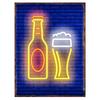 Vintage Neon Beer Bar Metal Tin Sign  Perfect for Cafe Club Pub Restaurant Home Decor Wall Decor Festival Birthday Party Room