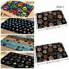 Quick Drying Paw Print Doormat Dirt Resistant Pet Feeding Mat Non-Slip Floor Mat  Pet Corner