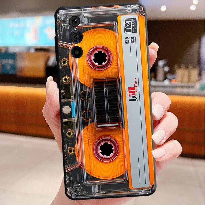 Retro Cassette Tape Phone Case For Motorola Edge 60 50 40 Pro 60 50 40 30 Ultra Neo Fusion Moto G Play G Stylus G Carcasas