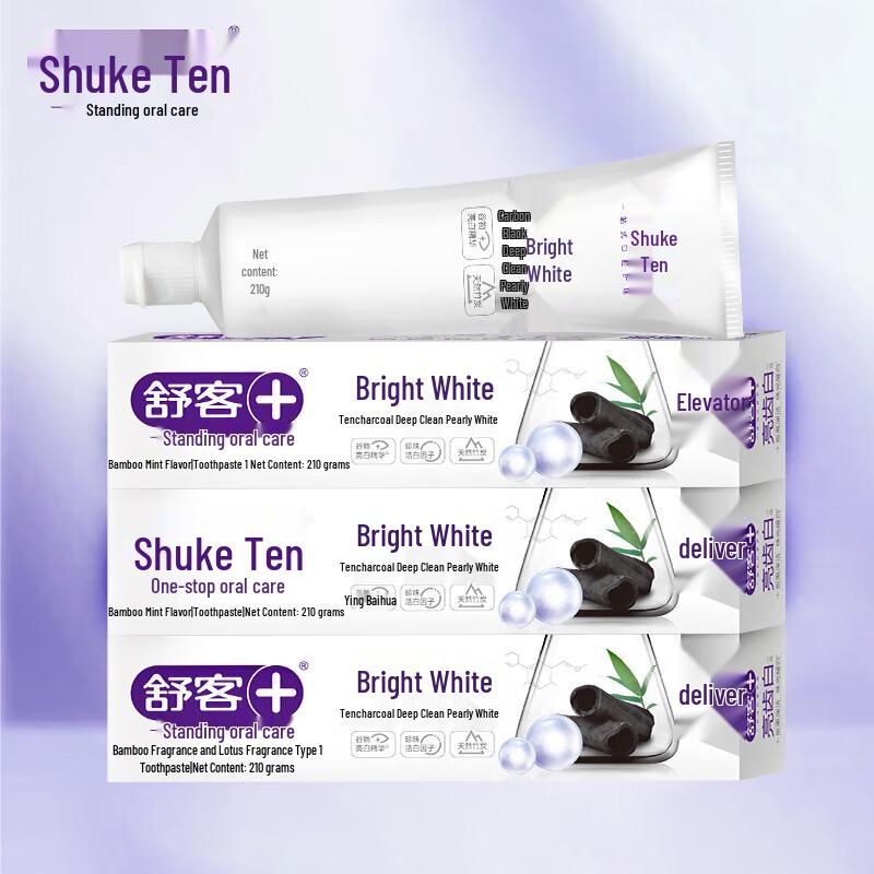 Shuke Charcoal Black & Pearl Whitening Toothpaste