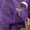Indoor Tulle Curtains Pattern Texture Purple Girls Bedroom Exquisite Voile Curtain Living Room Kitchen Chiffon Fabric Curtains