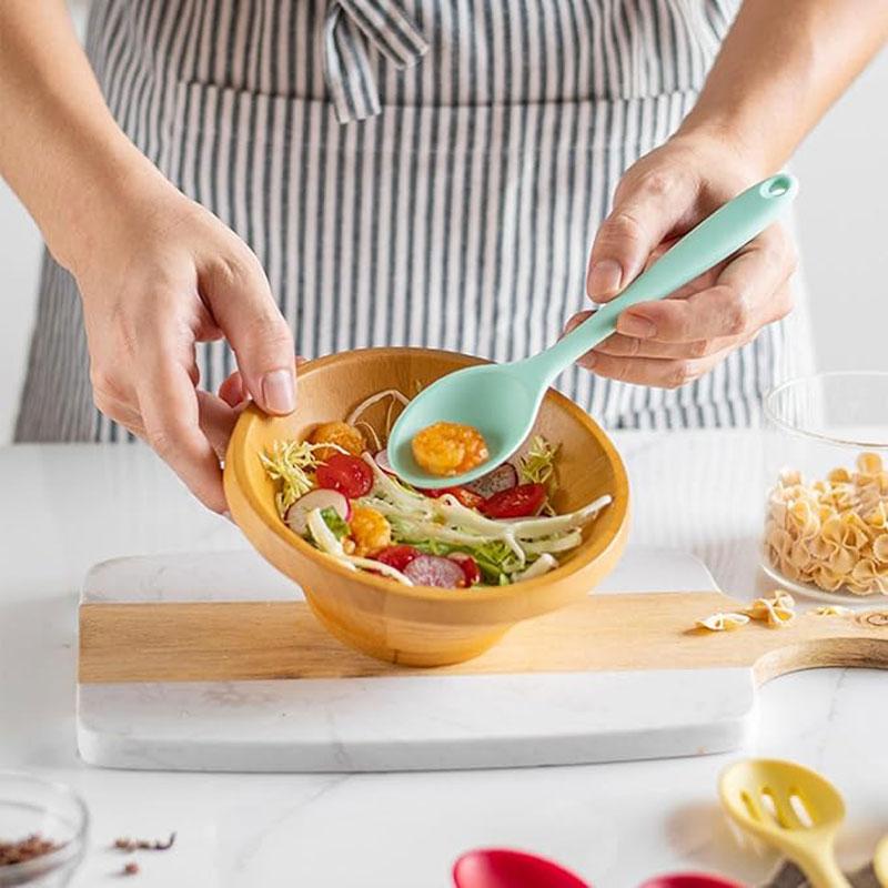 Silicone Spoon Stirring Long Handle Spoon Heat-resistant and Non-stick Food Grade Kitchen Accessories Silicone Cooking Tools4