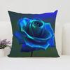 Decorative Pillow Cover For Living Room Cushions Roses Flowers Bed Pillowcases Aesthetic Room Decoration Cushion Covers