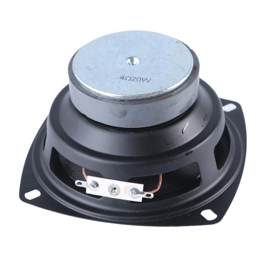 4" Full Frequency 20W Speaker with 4Ohm Impedance Loudspeaker Metal Horn External Magnetic for Superior Sound Builds