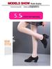 Women's Genuine Leather Latin Dance Shoes - Medium High Heel, Soft Sole for Modern, Ballroom, & Sailor Dance