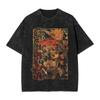 Harajuku Vintage T Shirts Hot Sale Gachiakuta Washed Tshirt Anime Y2k Fun Casual Tshirt Oneck Fashion Tshirt Loose Oversized