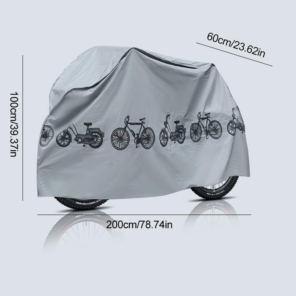 2PCS Bicycle Rain Cover Motorcycle Cover PEVA Sunscreen Waterproof Cover Suitable for Most Models On the Market