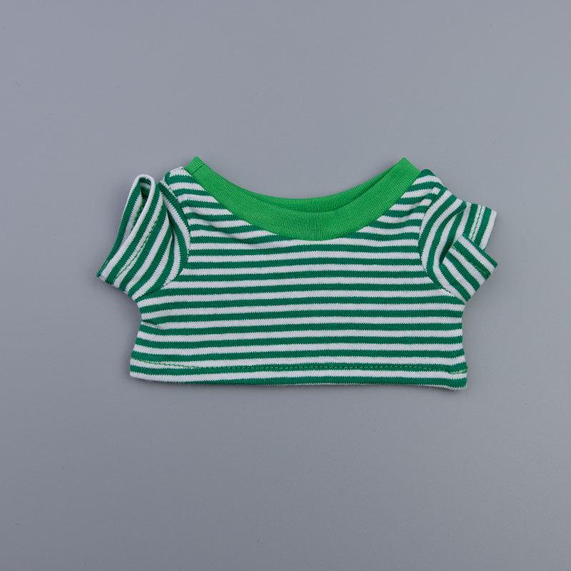 Versatile Striped T-Shirt for 10cm, 15cm, 20cm Doll Figures