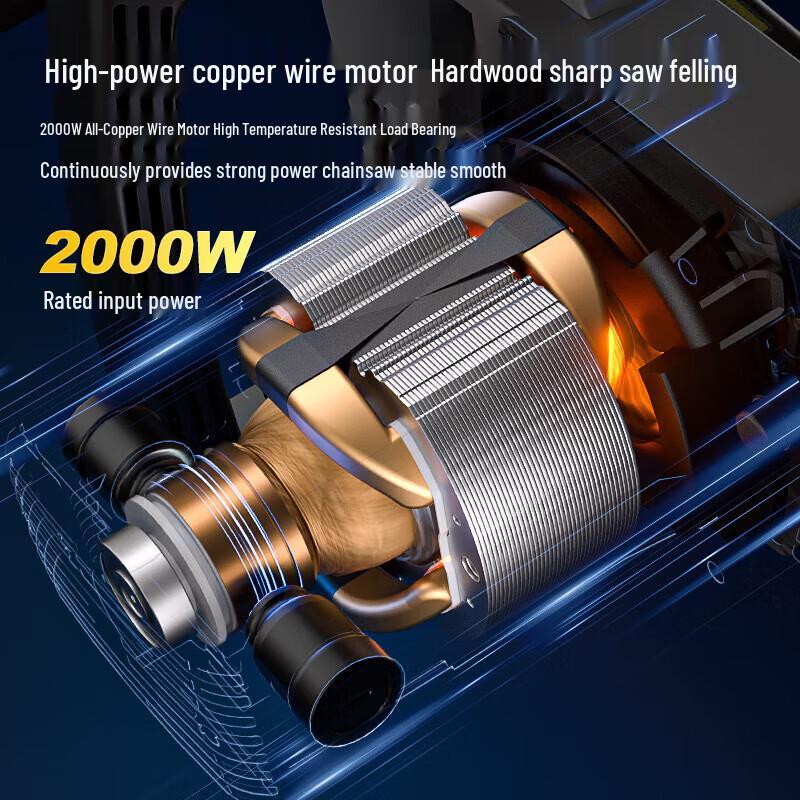 Dongcheng High-Power Plug-in Electric Chainsaw CN plug (adapter included)