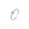 Sophisticated Heart Shaped Ring For Women Adjustable And Trendy Silver Plated Fashion Jewelry