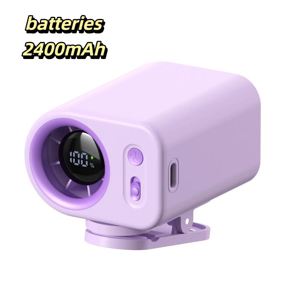 Compact Lightweight Portable Mini Fan Detachable Design Handheld Cooling Fan Walking Activities фиолетовый