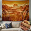 Desert Sunset Tapestry Wall Hanging for Bedroom Decor, Indoor Wall Hanging, Soft Brushed Fabric, Horizontal Orientation
