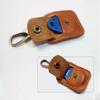 PU Coin Holder Key Ring Portable Mini Wallet Lightweight Leather Ring Jewelry Pouch  Storage