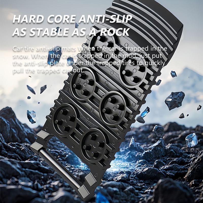 SEAMETAL Auto Reifen Notfall Anti-Rutsch-Brett Bergungsspuren Traktionsmatte Brett Schneeketten Schaufel Rampen Unterlegpad Offroad Zubehör