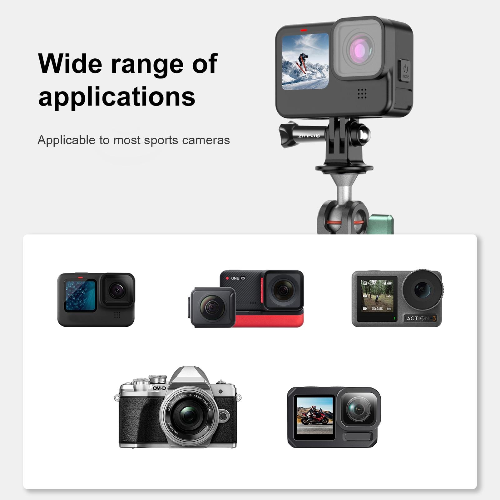 PULUZ PU273B Крепление для телефона на присоске Крепление на присоске из алюминиевого — фото 7