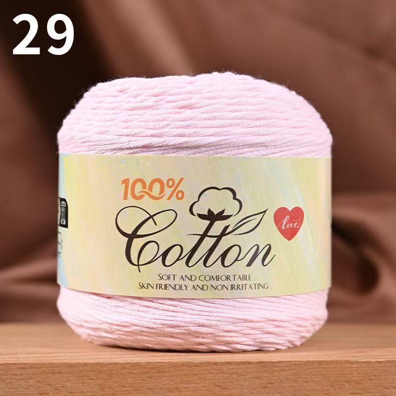 75g Medium Cotton Yarn Cake for Baby Sweater & Crochet Hat - Skin-friendly, Hand-knitted