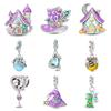 Magic Hat Dinosaur Dolphin Charm Charm Bead Diy Jewelry Bracelet Accessories Copper Tiktok
