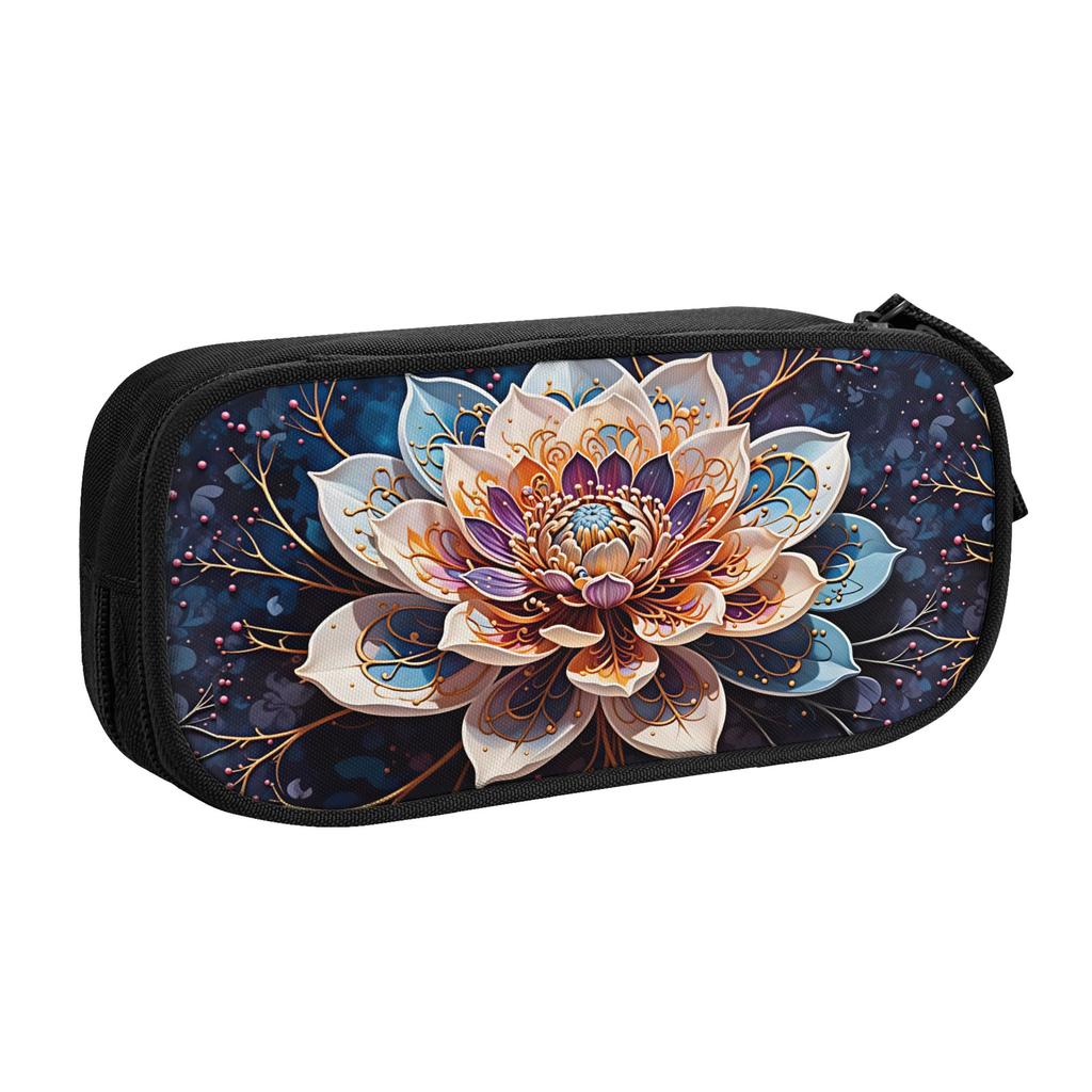 Fashion Trend 3D Flowers Kawaii Pencil Cases Girl Boy Large Capacity Luxury High 3D Floral Pencil Pouch Students Stationery