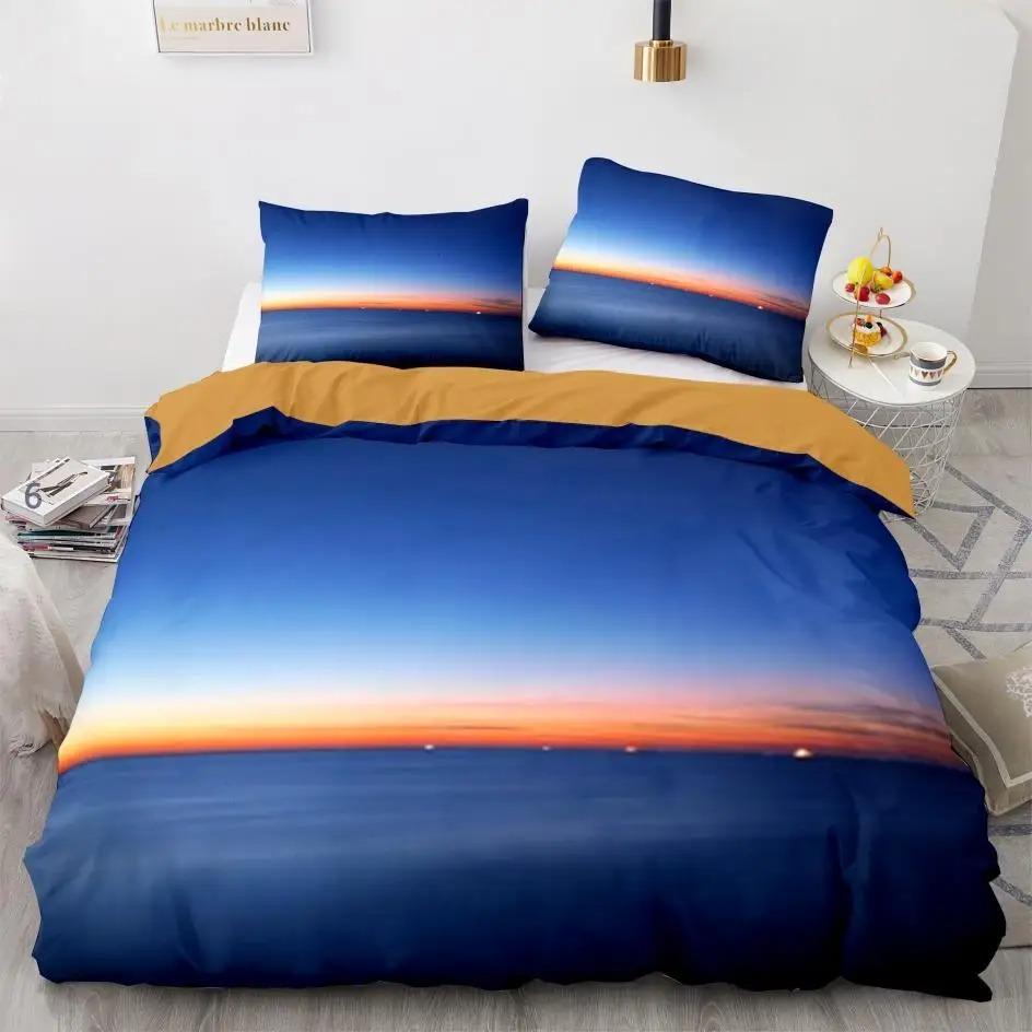 Starry Sky Duvet Cover Twin Size Universe Decor Twin Bedding Set Microfiber Outer Space Theme Milky Way Galaxy Comforter Cover