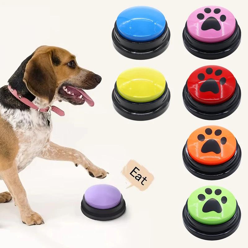 Funny Dog Recordable Pet Toy Travel Talking Pet Starters Dog Speaking Buttons Portable Cute Pet Supplies Communication Dog