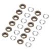 300 Set Sewing Grommets Eyelets Stainless Steel Multifunctional Grommet Eyelets with Washers for Belts Leather Crafts