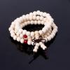 Natural Sandalwood 8mm Beads Bracelets 108 Wood Beads Buddha Prayer Jewelry