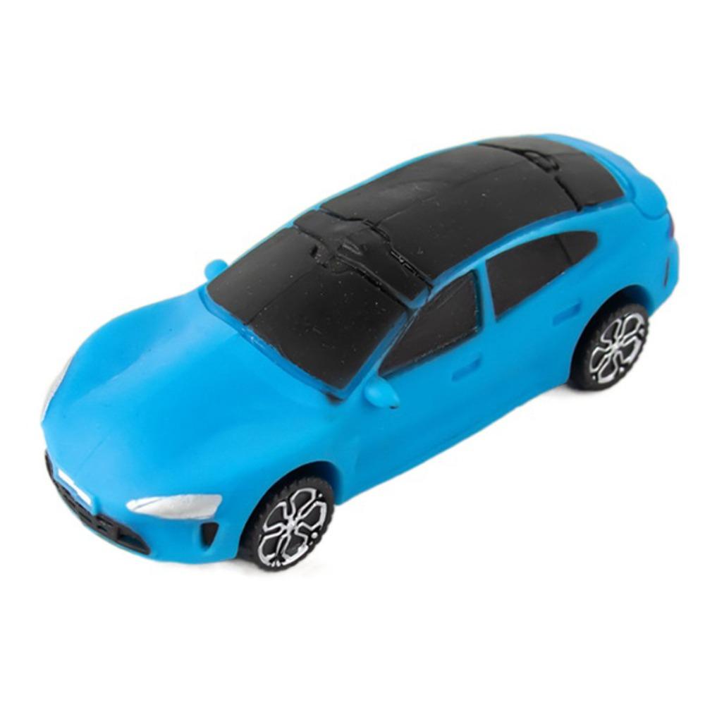 

Transformation Cartoon Car Fidget Toy with Wheel Simulation Car Pinch Toy Practical Jokes