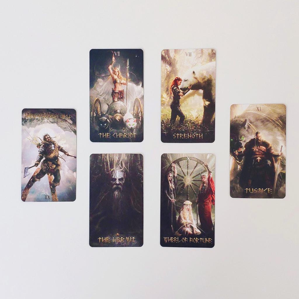 Runk Tarot Cards Oracle Cards Prophecy Fate Divination Family Party Board Game Beginner Card Fortune Telling Game