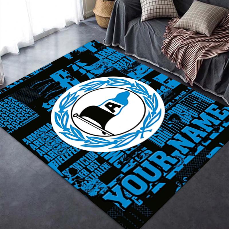 Custom Name Arminia Bielefeld Carpet Rug for Living Room Bedroom Home Sofa Decoration,Kids play Non-slip Floor Mat