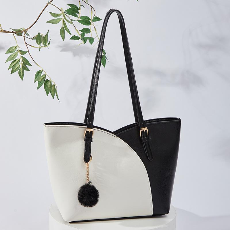 Large Capacity Tote Bag Women S Hot Women S Bag Versatile Semi-Shaped Mommy Bag белый