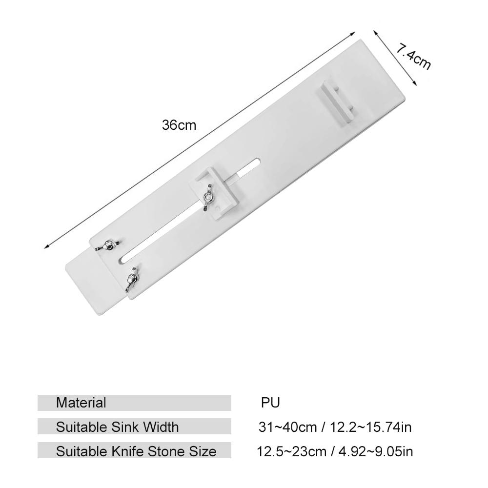 Over Sink Sharpening Stone Holder Retractable Non-slip Whetstone Sink Bridge Fits 12.2in to 15.74in Kitchen Sink