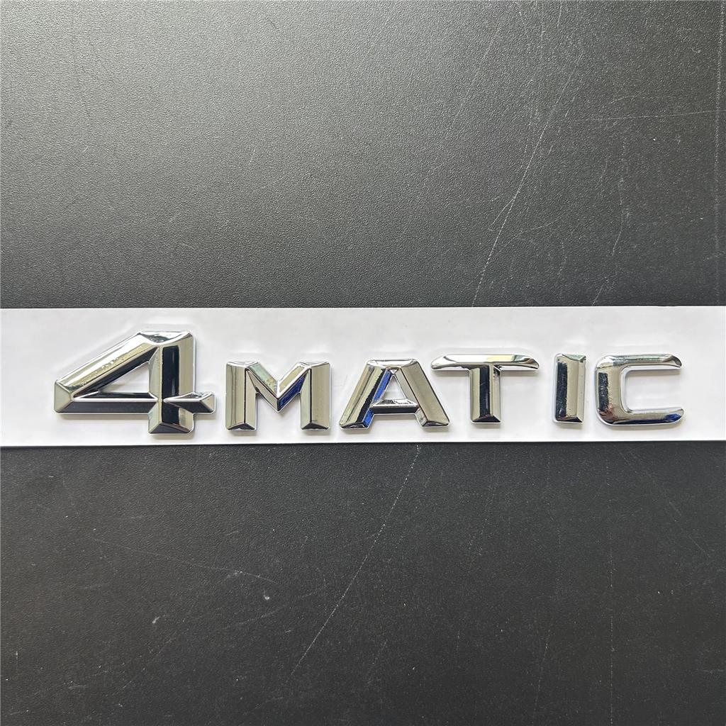 For Mercedes Benz A B C E G S ML SL CL GLA CLA Class AMG 4MATIC 4 MATIC Trunk Chrome Matte Black Letters Emblem Badge sticker BN5