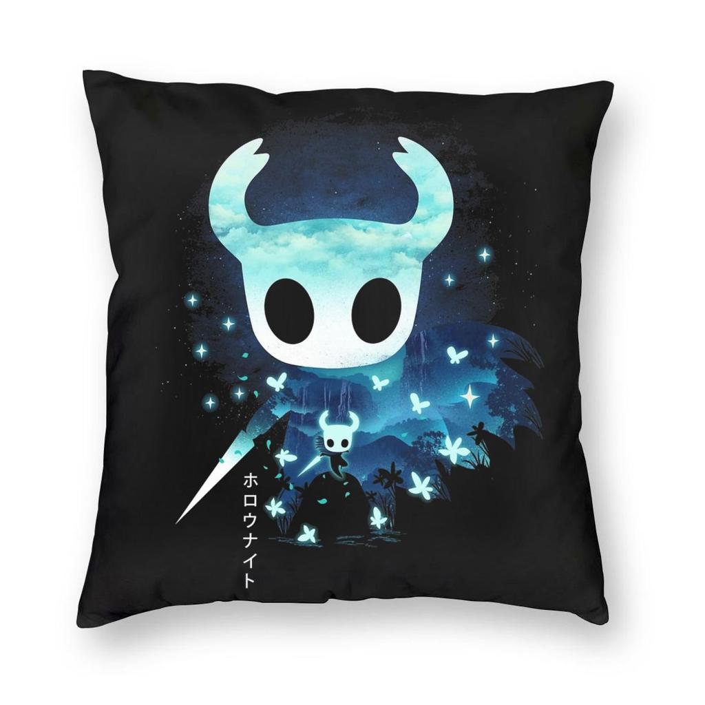 Spiel Hollow Knight Silksong Kissenbezug Doppelseitiger Druck Polyester Kissenbezug Dekor Kissenhülle Zuhause Quadratisch 45*45cm