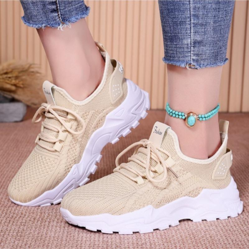 Women's Casual Shoes New Breathable Mesh Sneakers Outdoor Comfortable Sport Running Shoes Platform Tennis Shoes Ladies Trainers