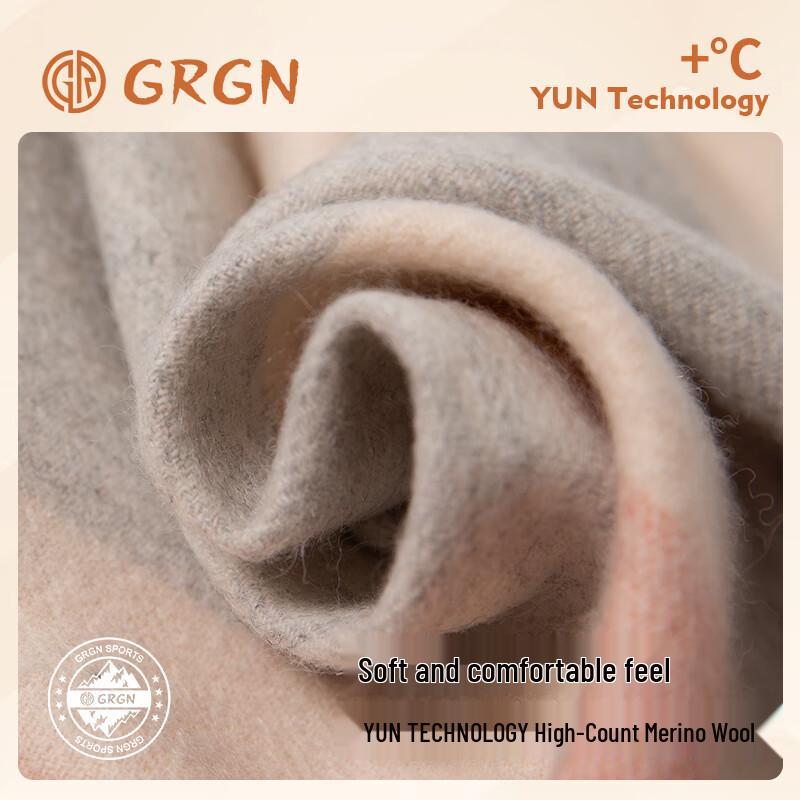 GRGN 100% Wool Women's Autumn Winter Scarf