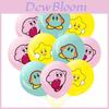 Geburtstagsfeier mit Kirby-Thema Hängende Flaggen-Dekorationsset mit Spiel-Kuchenstecker Aluminiumfolienballons Zugflaggen-Set