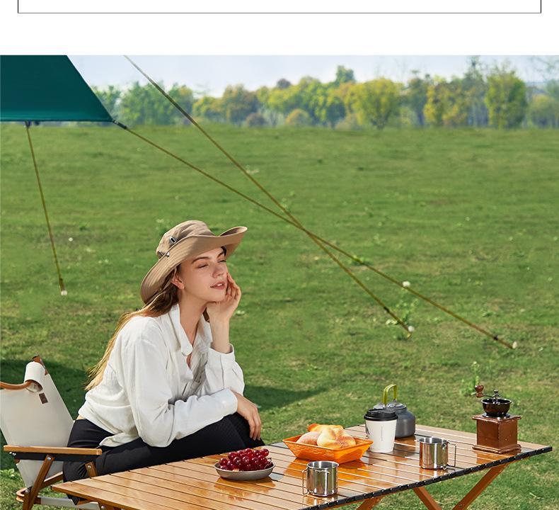 Outdoor Camping Roll-Up Table and Chair Set: Lightweight, Folding for Night Markets or Picnics E18