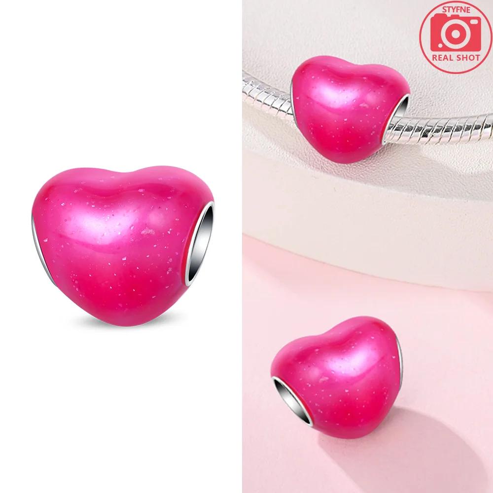 

Copper Charms Gril Perfume Princess Angel Trunk Pink Beads Fit Original Bracelet Fine Diy Jewelry