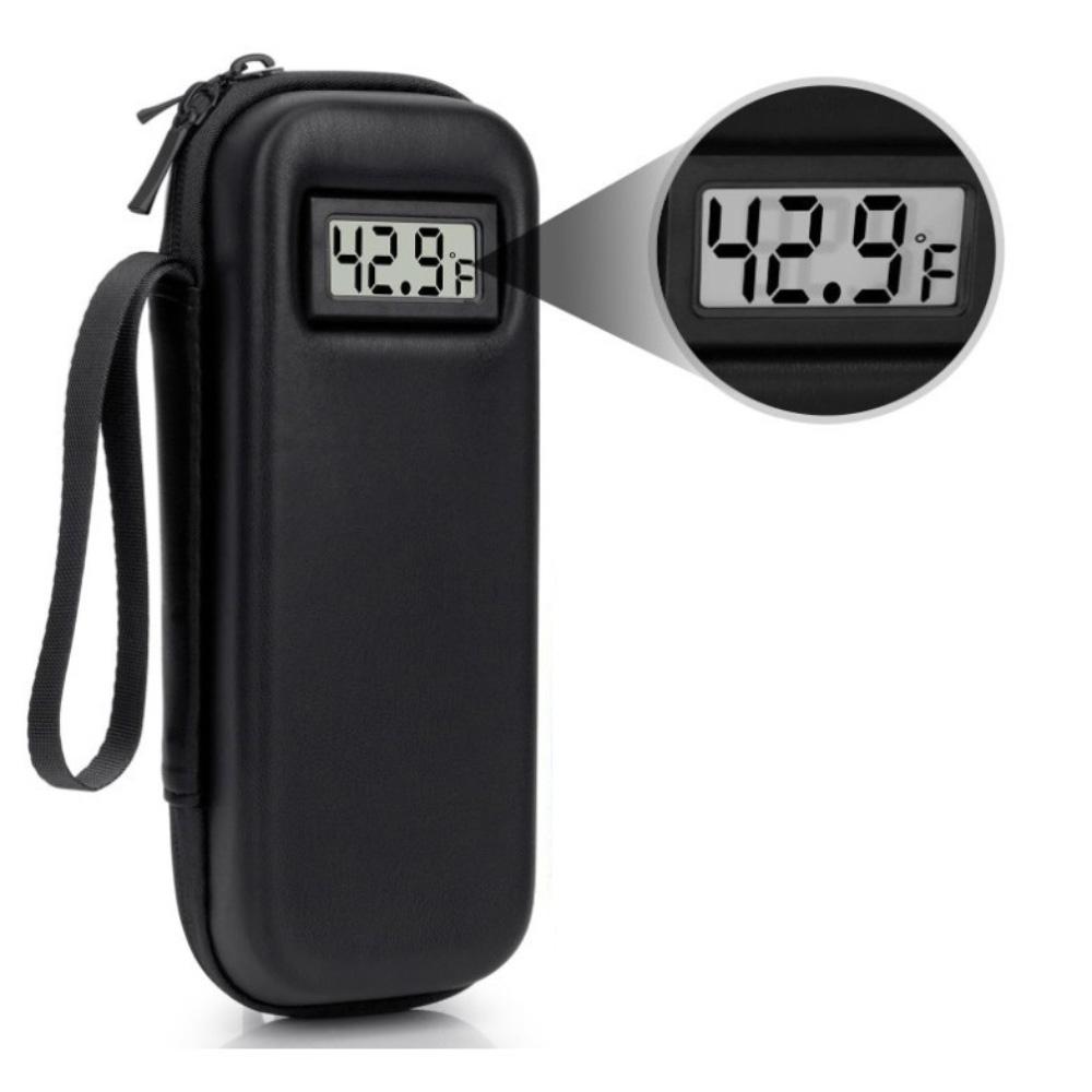 Insulin Cooler Travel Case With Thermometer Waterproof Insulated Storage Bag For Diabetic Medication Outdoor Use
