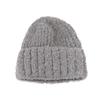 Korean Version of Women's Wool Hat Fashionable and Versatile  Big Head  Ear Protection  Cold Cold Hat  Solid Color Simple Hat