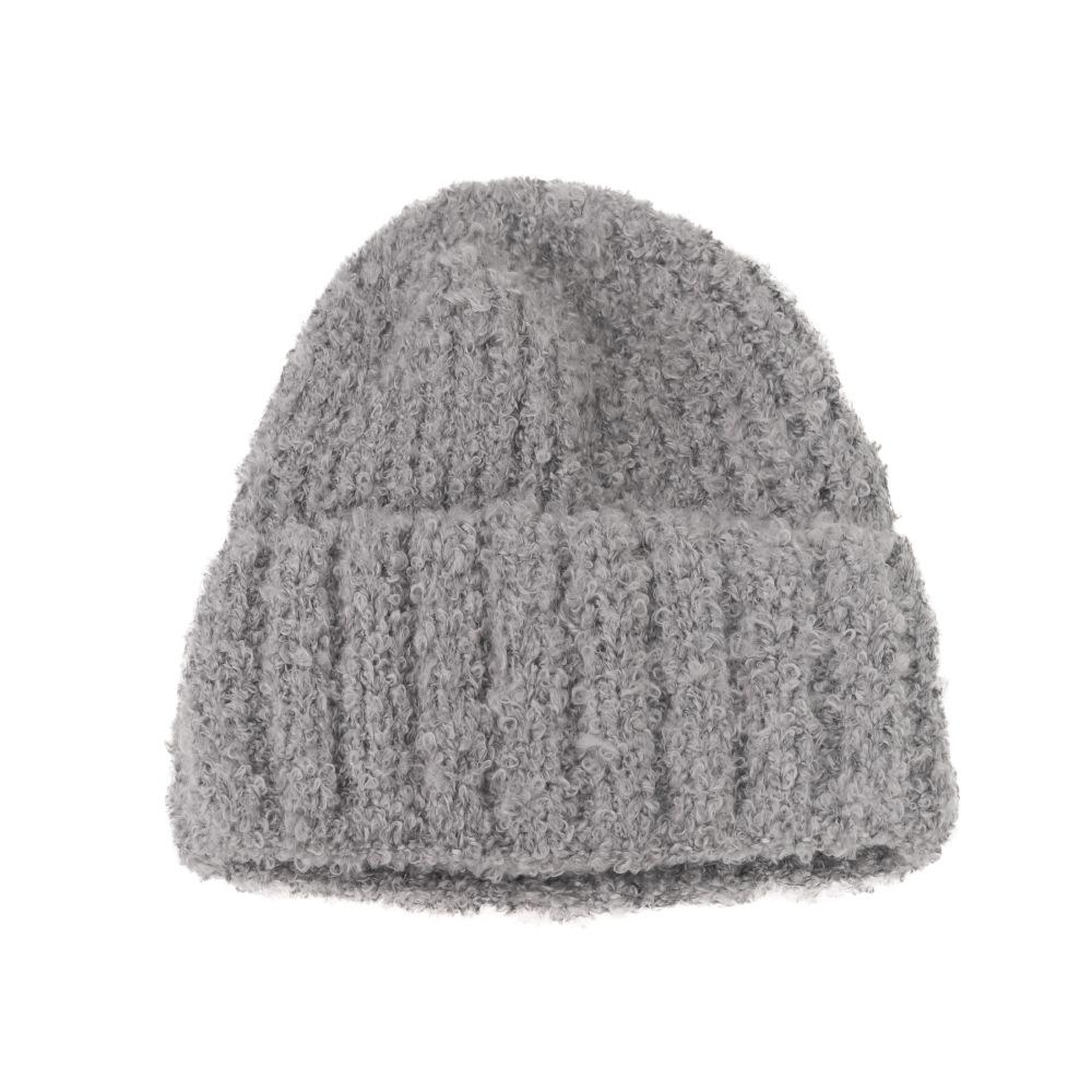 Korean Version of Women's Wool Hat Fashionable and Versatile  Big Head  Ear Protection  Cold Cold Hat  Solid Color Simple Hat