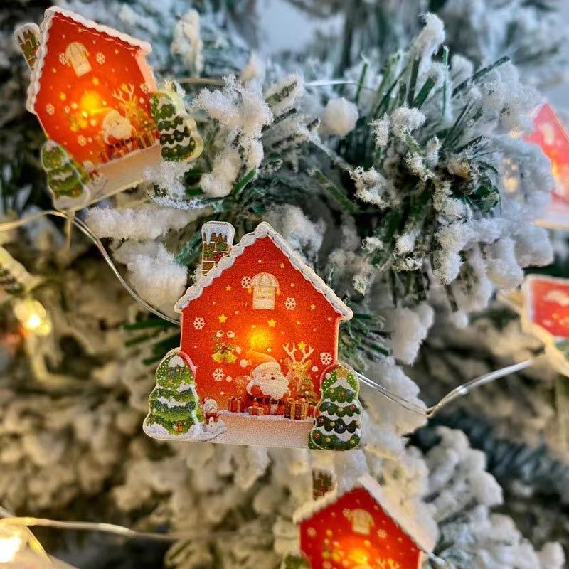1M 10LEDs Christmas String Lights Decor Hanging Light New Year Holiday Home Xmas Navidad Holiday Christmas Pendant Drop Omaments