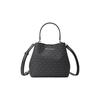 New MICHAEL KORS Artificial Leather, Leather Monogram Portable Crossbody Bucket Bag Trumpets Women's Black 35S4G3FM5B001