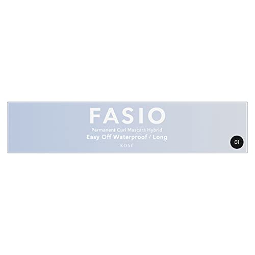 FASIO Permanent Curl Mascara Hybrid (Long) Waterproof Hot Water Off Mascara 01 Black 6g